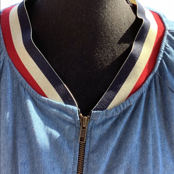 Elvi plus size denim jacket with tiger embroidery - Picture 4 of 9